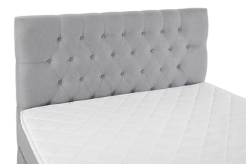 Komplett Sängpaket Olivia 120x200 Diamant Sänggavel Ljusgrå + Madrasskydd - Skum - Möbler - Säng - Kontinentalsäng