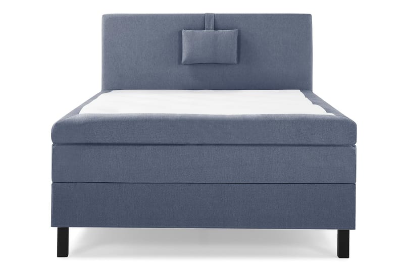 Komplett Sängpaket Olivia 120x200 Slät Sänggavel Mörkblå - Latex Nackkudde Liten - Kontinentalsäng - Komplett sängpaket
