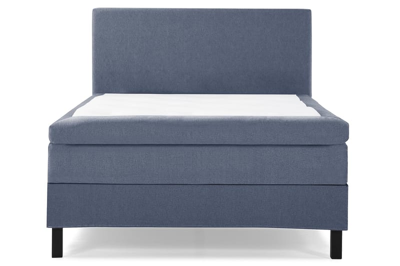 Komplett Sängpaket Olivia 140x200 Slät Sänggavel Mörkblå - Latex - Kontinentalsäng - Komplett sängpaket
