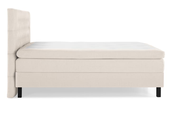 Komplett Sängpaket Olivia 160x200 Slät Sänggavel Beige - Polyeter - Komplett sängpaket - Kontinentalsäng