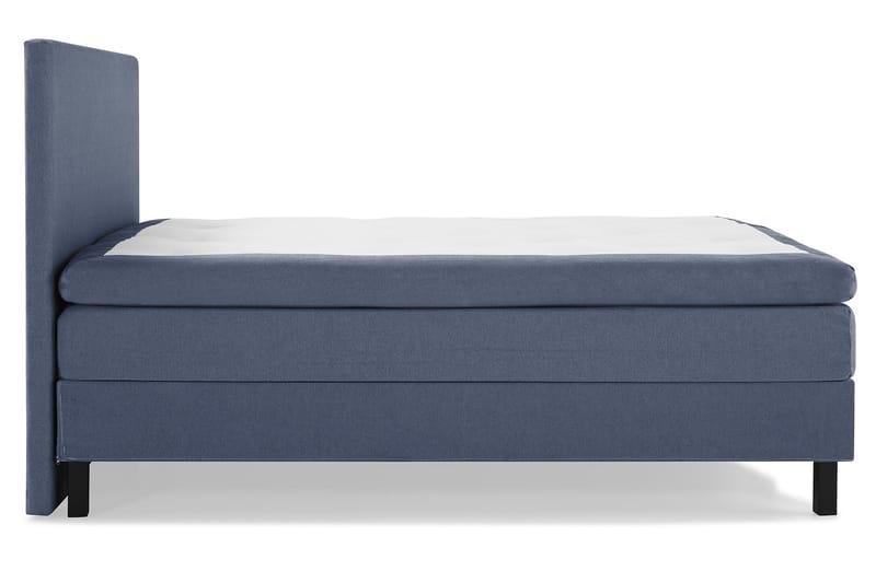 Komplett Sängpaket Olivia 160x200 Slät Sänggavel Mörkblå - Latex - Kontinentalsäng - Dubbelsäng - Komplett sängpaket
