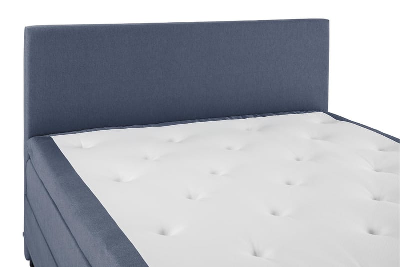 Komplett Sängpaket Olivia 160x200 Slät Sänggavel Mörkblå - Latex - Kontinentalsäng - Dubbelsäng - Komplett sängpaket