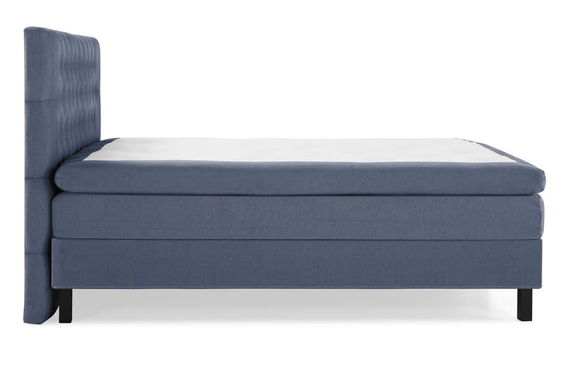 Komplett Sängpaket Olivia 180x200 Diamant Sänggavel Mörkblå - Polyeter - Kontinentalsäng - Dubbelsäng - Komplett sängpaket
