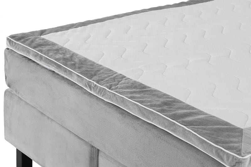 Princess Kontinentalsäng 120x200cm - Ljusgrå/Sammet - Möbler - Säng - Enkelsäng