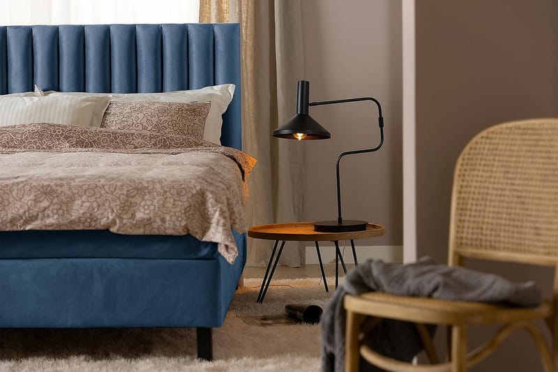 Princess Kontinentalsäng 120x200cm - Mörkblå/Sammet - Möbler - Säng - Enkelsäng