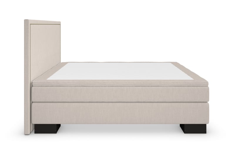 Komplett Sängpaket Romance Lyx 160x200 Cesaro Sänggavel Rak - Beige - Kontinentalsäng - Dubbelsäng - Komplett sängpaket