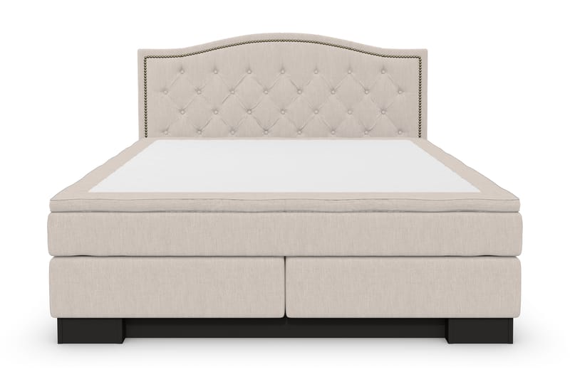 Komplett Sängpaket Romance Lyx 160x200 Cesaro Sänggavel Topp - Beige - Komplett sängpaket - Kontinentalsäng - Dubbelsäng