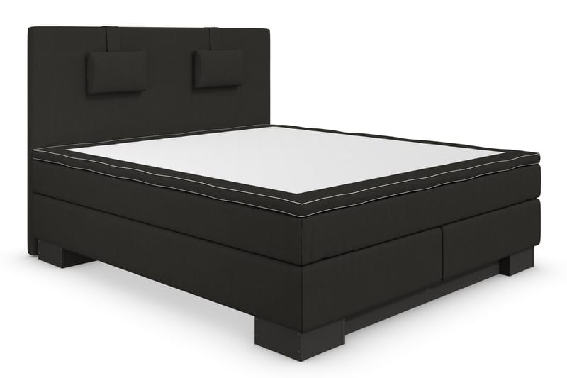 Komplett Sängpaket Romance Lyx 180x210 - Svart - Kontinentalsäng - Dubbelsäng - Komplett sängpaket