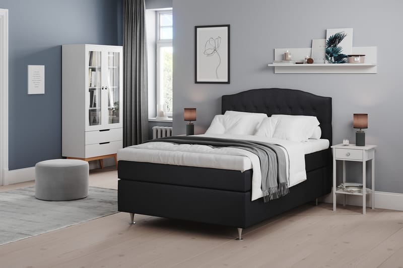 Sängpaket Abelie 120x200 Fast - Svart - Möbler - Säng - Kontinentalsäng