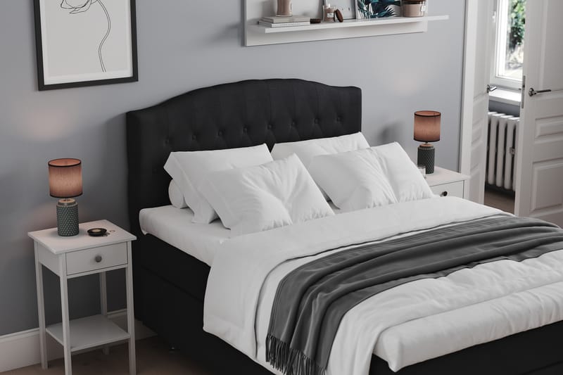 Sängpaket Abelie 120x200 Fast - Svart - Möbler - Säng - Kontinentalsäng