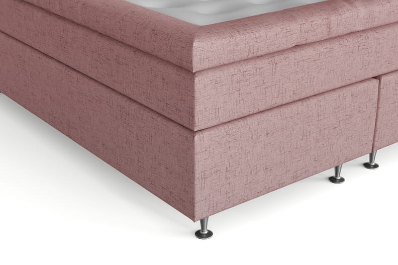 Sängpaket Abelie 140x200 Fast - Rosa - Kontinentalsäng - Komplett sängpaket