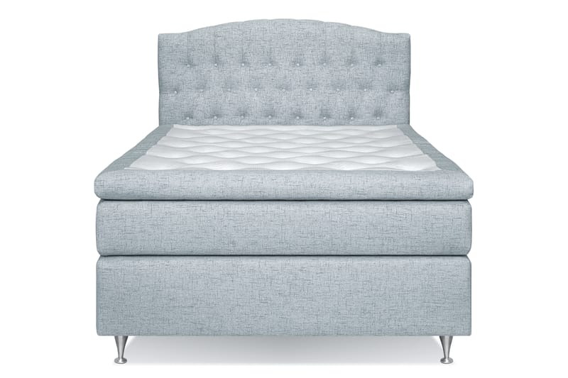 Sängpaket Abelie 140x200 Medium - Ljusblå - Kontinentalsäng - Komplett sängpaket
