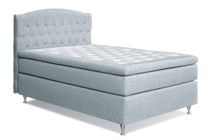 Sängpaket Abelie 140x200 Medium - Ljusblå - Kontinentalsäng - Komplett sängpaket