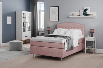 Sängpaket Abelie 140x200 Medium - Rosa - Möbler - Säng - Kontinentalsäng