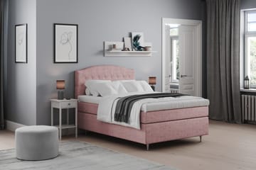 Sängpaket Abelie 140x200 Medium - Rosa - Möbler - Säng - Kontinentalsäng