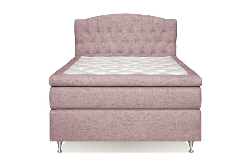 Sängpaket Abelie 140x200 Medium - Rosa - Kontinentalsäng - Komplett sängpaket