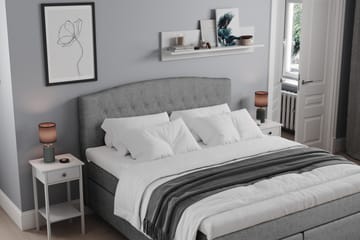 Sängpaket Abelie 160x200 Fast - Grå - Möbler - Säng - Kontinentalsäng