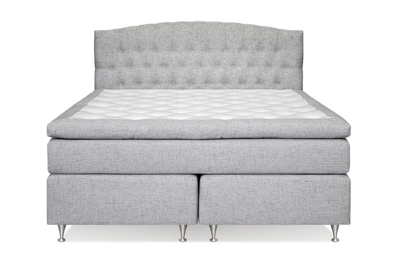 Sängpaket Abelie 160x200 Fast - Ljusgrå - Möbler - Säng - Kontinentalsäng