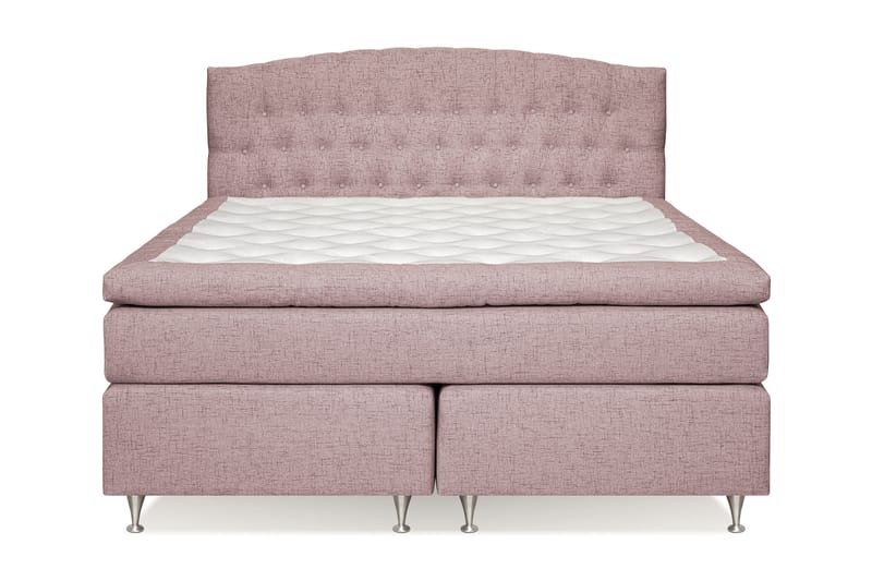 Sängpaket Abelie 180x200 Fast/Medium - Rosa - Kontinentalsäng - Dubbelsäng - Komplett sängpaket