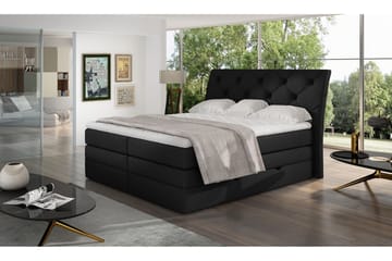 Sängpaket Aubenas 140x200 cm - Svart - Möbler - Säng - Komplett sängpaket
