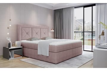 Sängpaket Cataloba 160x200 cm - Ljusrosa - Möbler - Säng - Komplett sängpaket