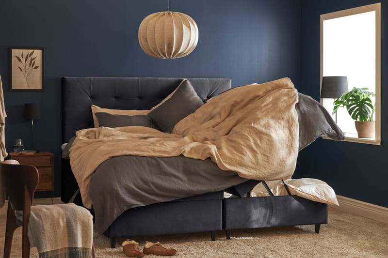 Sängpaket Chilla Pluss Förvaringssäng 180x200 cm  - Mörkgrå - Möbler - Säng - Säng med förvaring