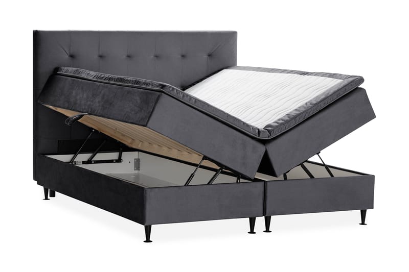 Sängpaket Chilla Pluss Förvaringssäng 180x200 cm  - Mörkgrå - Möbler - Säng - Säng med förvaring