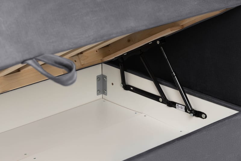 Sängpaket Chilla Pluss Förvaringssäng 180x200 cm  - Mörkgrå - Säng med förvaring - Komplett sängpaket