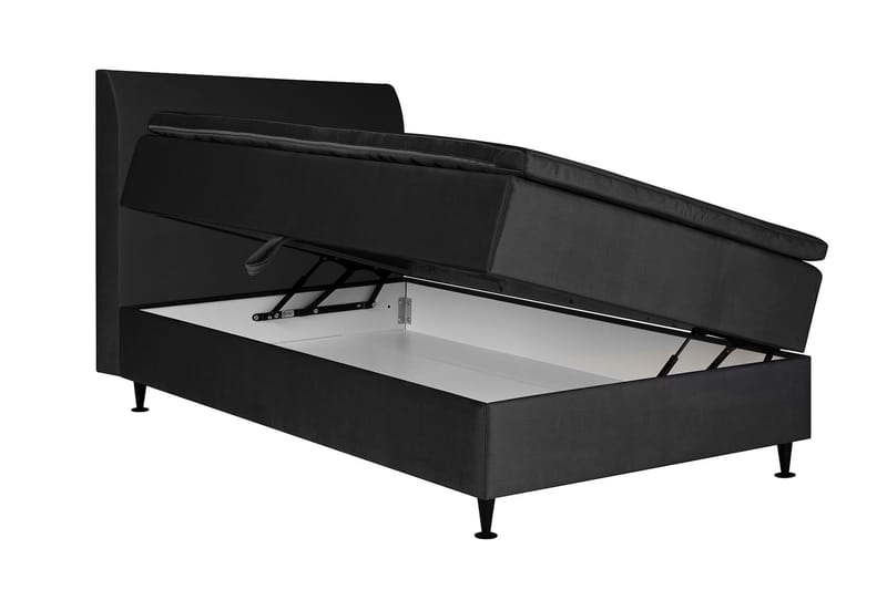 Sängpaket Chilla Pluss Förvaringssäng 120x200 cm - Mörkgrå - Säng med förvaring - Komplett sängpaket
