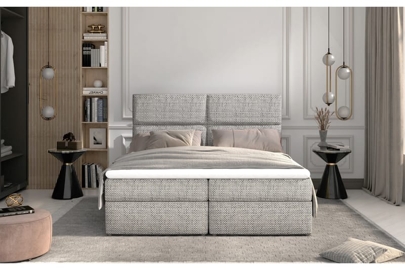 Sängpaket Epenede 140x200 cm - Grå - Möbler - Säng - Komplett sängpaket