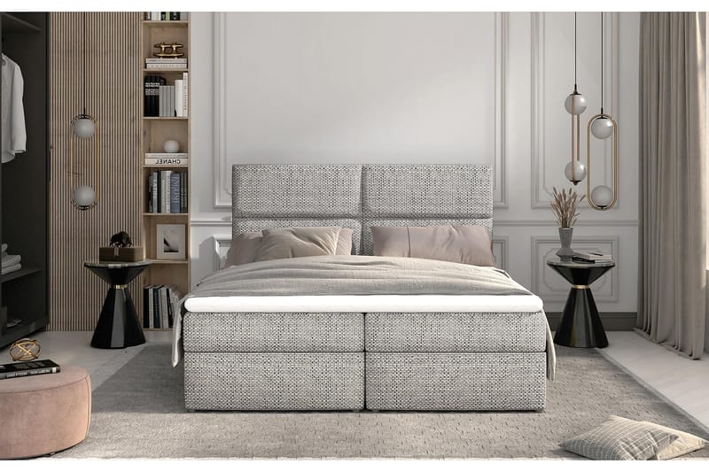 Sängpaket Epenede 180x200 cm - Grå - Möbler - Säng - Komplett sängpaket