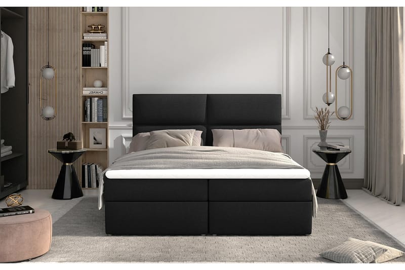 Sängpaket Epenede 180x200 cm - Svart - Komplett sängpaket