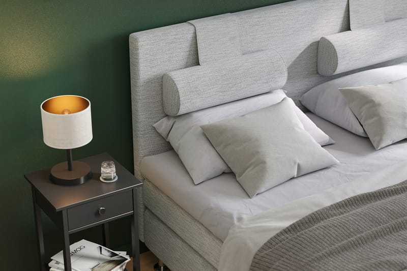 Sängpaket Kontinentalsäng Candela 160x200 - Ljusgrå - Möbler - Säng - Kontinentalsäng