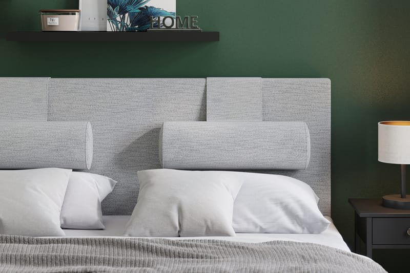 Sängpaket Kontinentalsäng Candela 160x200 - Ljusgrå - Möbler - Säng - Kontinentalsäng