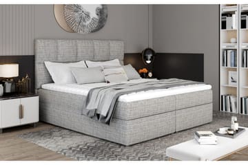 Sängpaket Loutraki 140x200 cm - Grå - Möbler - Säng - Komplett sängpaket