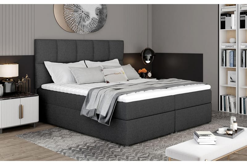 Sängpaket Loutraki 180x200 cm - Grå - Möbler - Säng - Komplett sängpaket