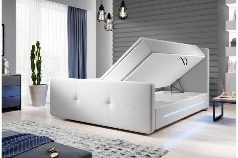 Sängpaket Maceta 180x200 cm - Säng med förvaring - Komplett sängpaket