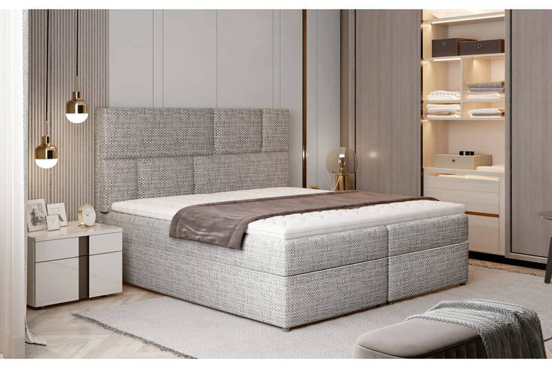 Sängpaket Maiano 140x200 cm - Grå - Möbler - Säng - Komplett sängpaket