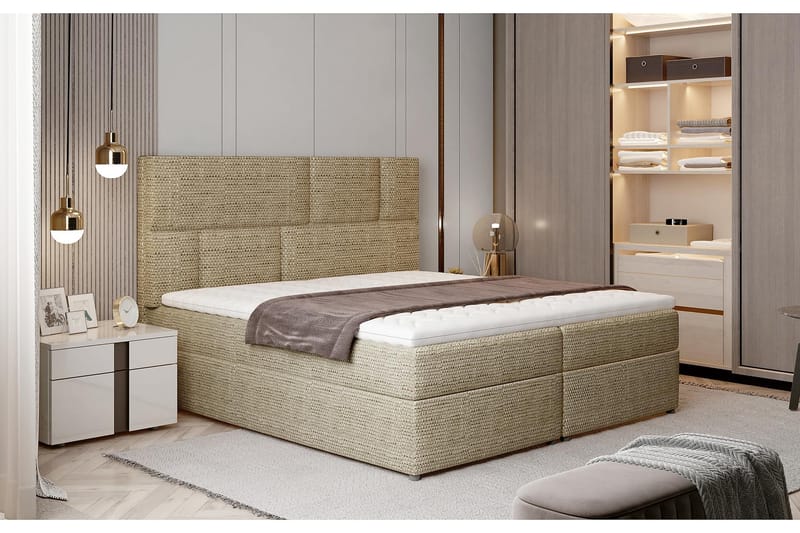 Sängpaket Maiano 180x200 cm - Beige - Komplett sängpaket