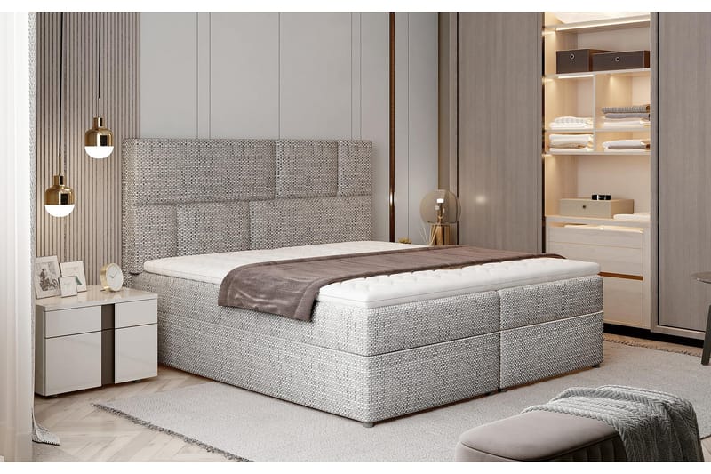 Sängpaket Maiano 180x200 cm - Grå - Möbler - Säng - Komplett sängpaket