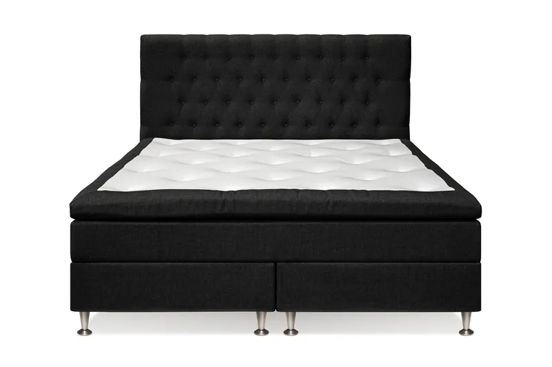 Sängpaket Meja 160x200 Svart - Svart - Möbler - Säng - Kontinentalsäng