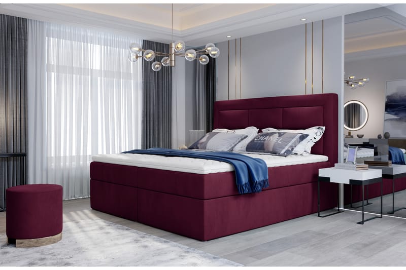 Sängpaket Montalon 140x200 cm - Lila - Möbler - Säng - Komplett sängpaket