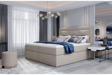 Sängpaket Montalon 160x200 cm - Beige - Möbler - Säng - Komplett sängpaket