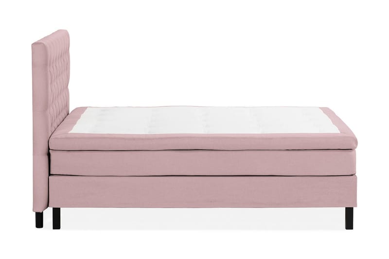 Sängpaket Nayaka 150x200 Latexmadrass - Djuphäftad gavel Rosa - Kontinentalsäng - Komplett sängpaket
