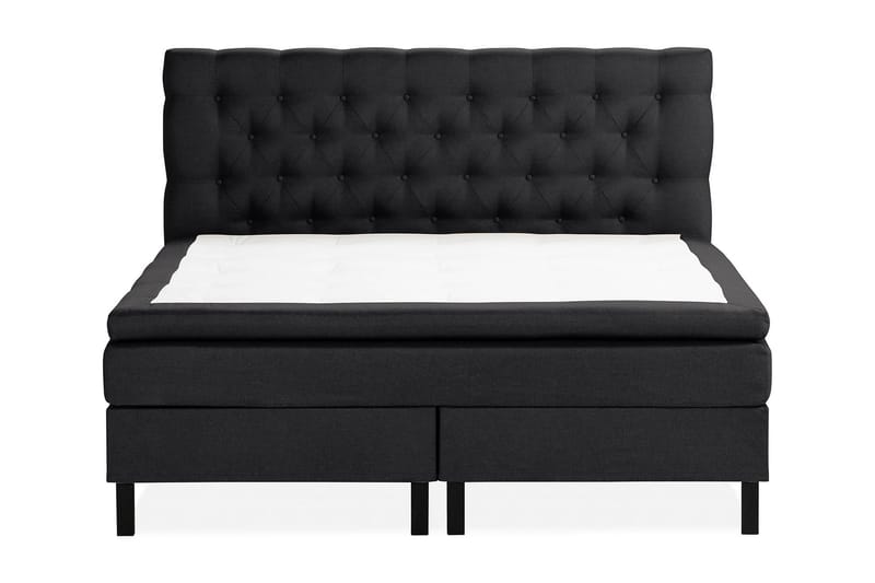 Sängpaket Nayaka 150x200 Latexmadrass - Djuphäftad gavel Svart - Möbler - Säng - Kontinentalsäng