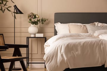 Sängpaket Nayaka 150x200 Latexmadrass - Slät gavel Mörkgrå - Möbler - Säng - Kontinentalsäng