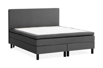 Sängpaket Nayaka 150x200 Latexmadrass - Slät gavel Mörkgrå - Möbler - Säng - Kontinentalsäng