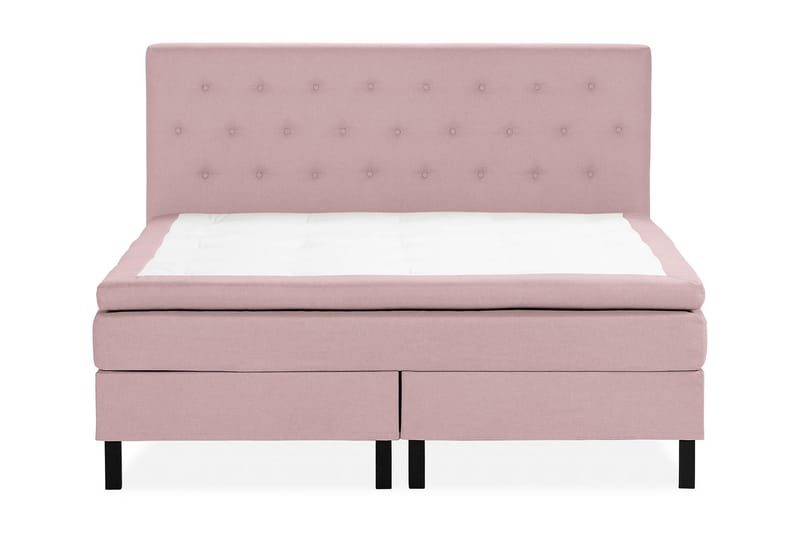 Sängpaket Nayaka 150x200 Memorymadrass - Knappad gavel Rosa - Möbler - Säng - Kontinentalsäng