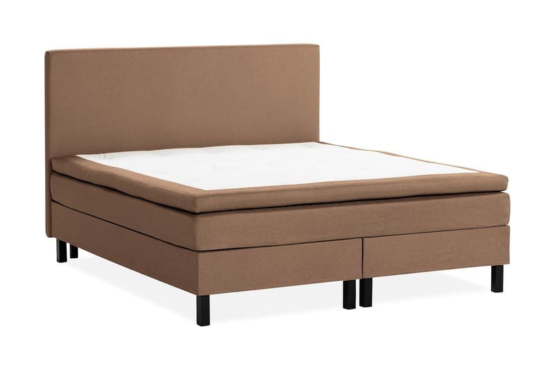 Sängpaket Nayaka 150x200 Skummadrass - Slät gavel Brun - Möbler - Säng - Kontinentalsäng