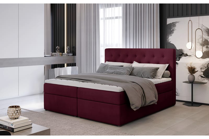 Sängpaket Nottawa 180x200 cm - Lila - Möbler - Säng - Komplett sängpaket
